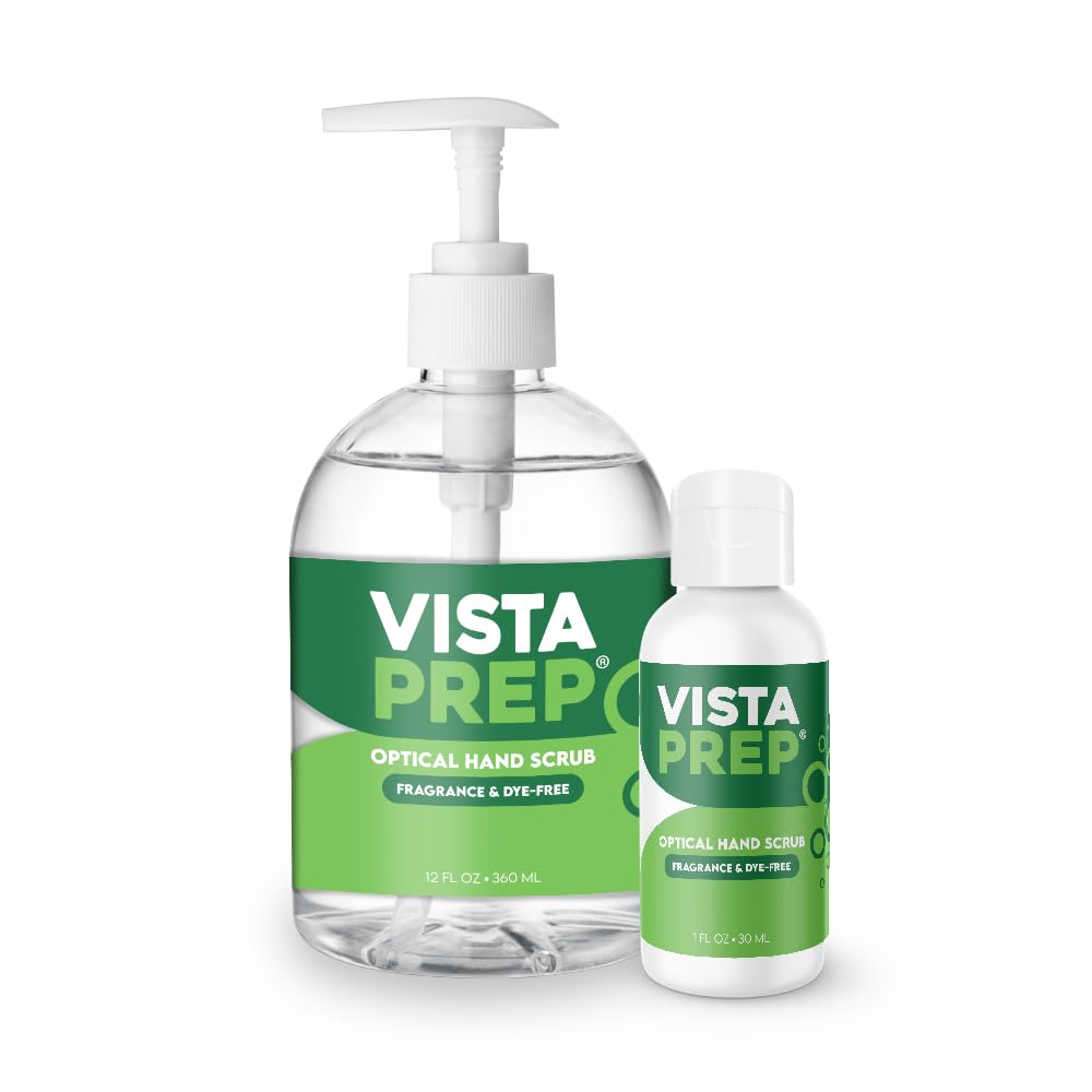 Vista Prep® Retail Combo Pack | Optical Hand Scrub | Safe for Contact Lens | Gentle | Free of Oils and Fragrances