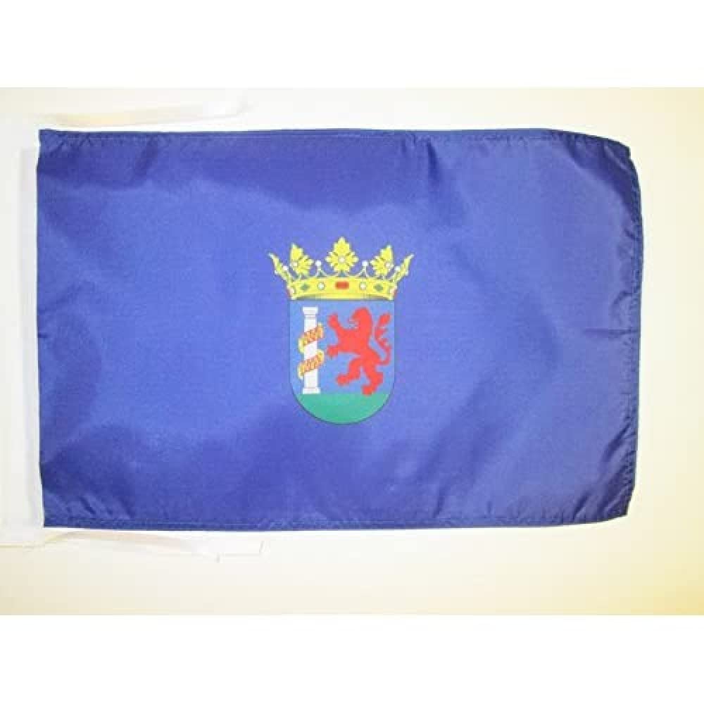 AZ FLAG - Province of Badajoz Flag - 18'' x 12'' - 100% Polyester Badajoz Small Banner with Two Cords - Fade Resistant - Vivid Colors - 18x12 in - 45x30 Cm โ image 1