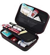 BOVKE Travel Case For Diabetic Supplies, Storage Case for Insulin Pens, Glucose Meters, Test Stri...