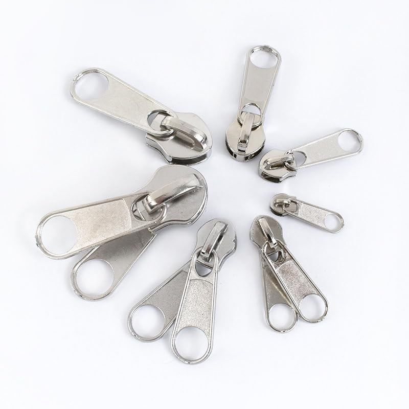 30/50Pcs 3# 5# 8# 10# Cursori per cerniere per cerniere in nylon Estrattore per cerniera singola/doppia Borsa Kit di riparazione per cerniere tasca Accessori per cucito fai-da-te-ZT147,No10,30Pcs