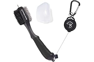 Retractable Golf Club Brush | Oversize Double Brush, Comfortable Ergonomic Grip, Retractable...