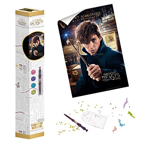 DIAMANTINY Fantastische Tiere I - Wizarding Big - Kreieren Sie das Mosaik, Crystal Art, Diamond Painting, 1 Leinwand 50 x 70 cm, sortiert zufällig, mehrfarbig, Large, 21070 Cover