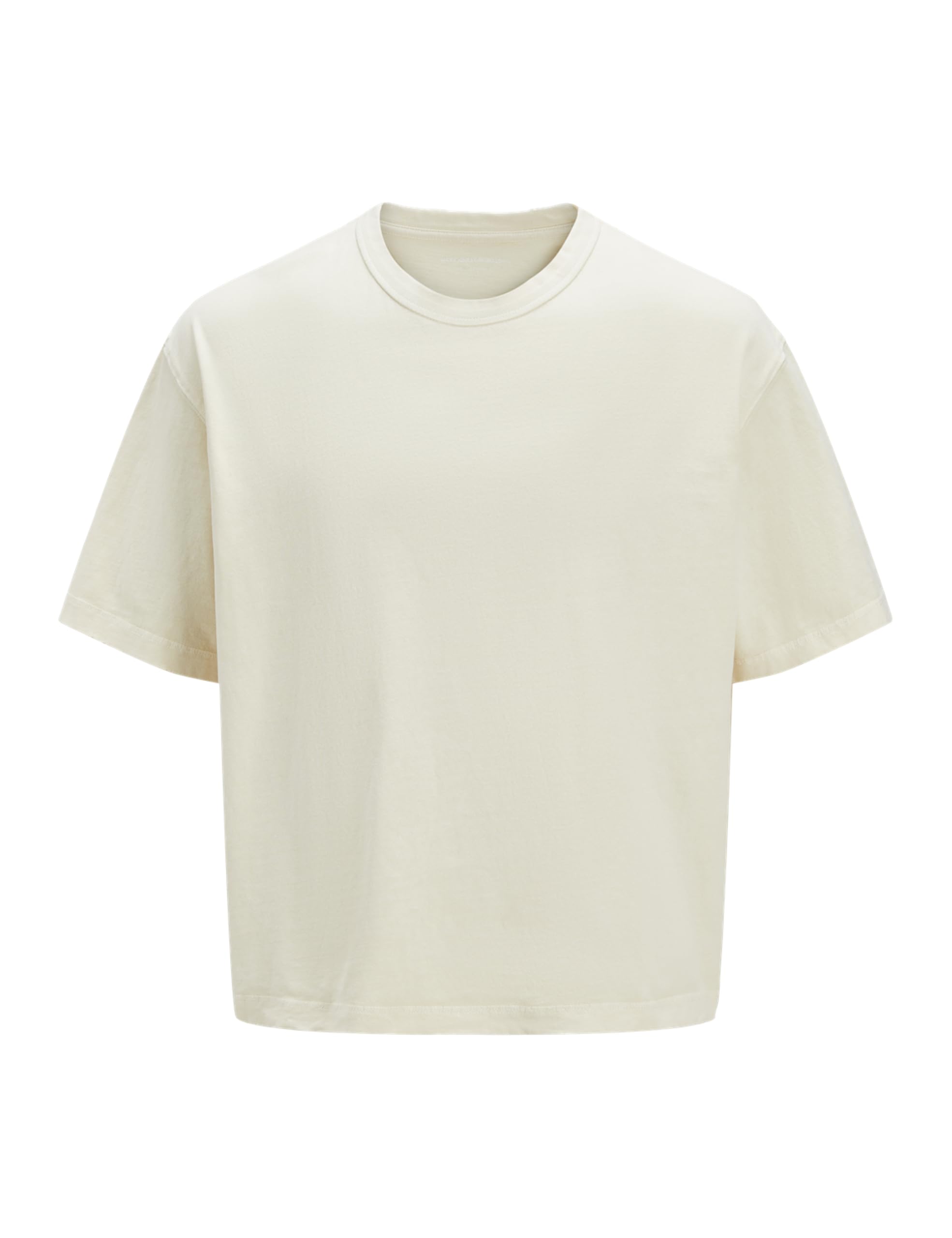 JACK & JONES Jorporto Pigment Tee SS Crew Neck, Antique White, M