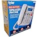 Tyler Big Button Phone For Seniors Landline Phone - Loud Ringer For Hearing Impaired - Pictured Speed Dail - Loud Speaker - Alarm - SOS - LED Call Light Indicator - Large Numbers - Home Phone TBBP7-WH