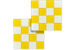 Checkered Coasters, Set of 2