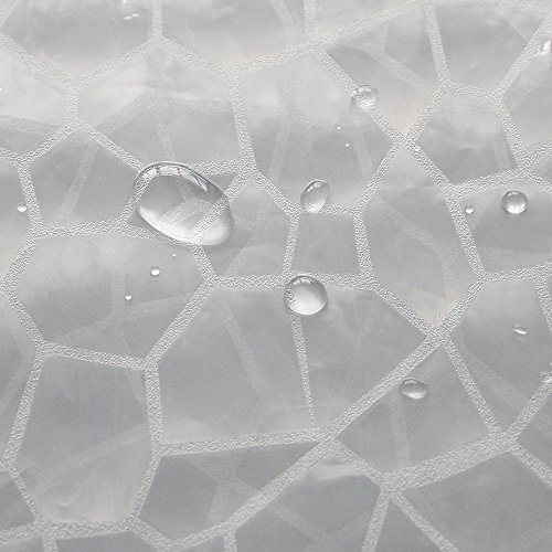 Eforcurtain 36 Inch Wide By 72 Inch Long Heavy Duty Shower Curtain Liner 18 Gauge 100% Eva Stall Curtain Liner 3D Water Cube #TOP3