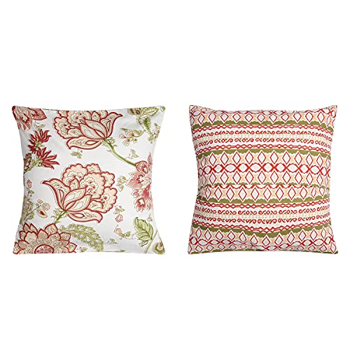 Image of GURU JEE Throw Pillowcase 16x16 Inches Cotton Cushion Covers Set of 5 for Sofa Couch Bed Chair