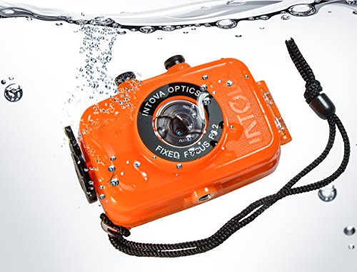 Intova Duo Waterproof HD POV Sports Video Camera, Orange