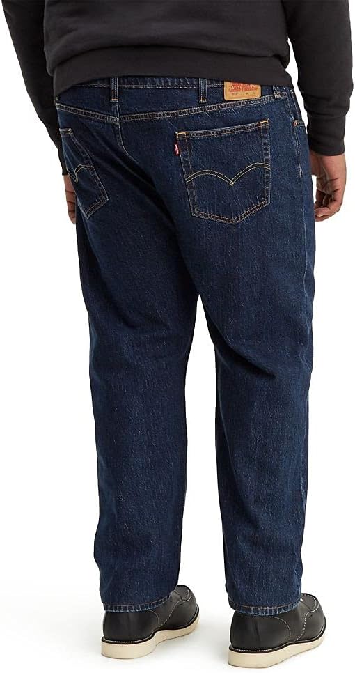 Levi's Men's 502 Taper Fit Jeans (Also Available in Big & Tall) Big & Tall 58W x 30L Pauper Stone/Tencel Way Stretch