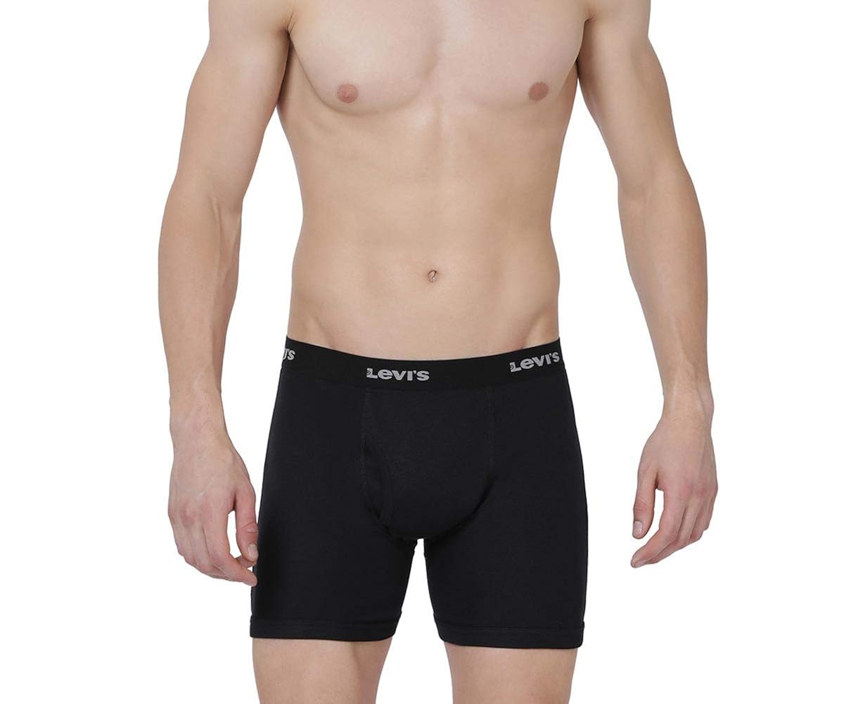 Buy Levi's Men's Style #001 Classic Regular Fit Solid Boxer (001-BOXER  Brief-BLK-P1_Black_S) at Amazon.in levis 1