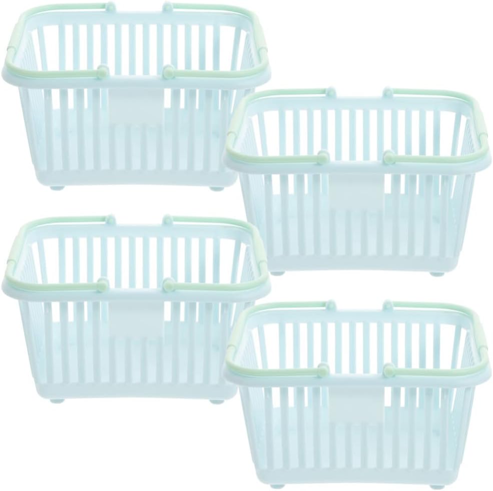 Zerodeko 4 PCS Plastic Mini Toy Shopping Basket, Kids
