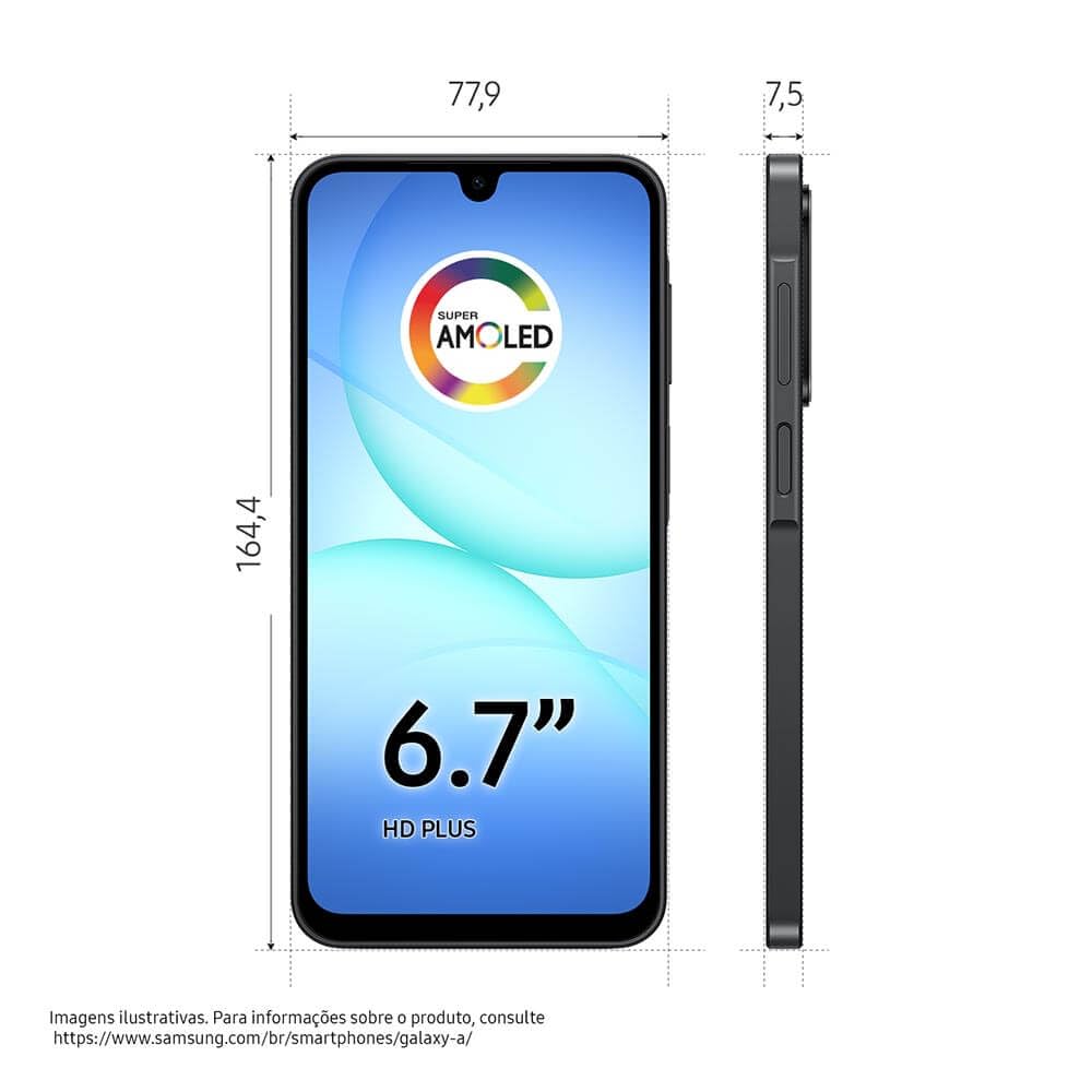 Samsung Galaxy A17 5G, 128GB, 4GB, 50MP Schermo 6.7 pollici - Nero