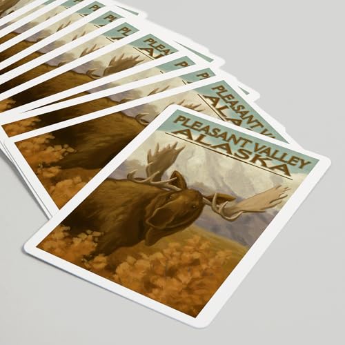Baraja de 52 cartas tamaño póker con diseño Moose miniatura 5
