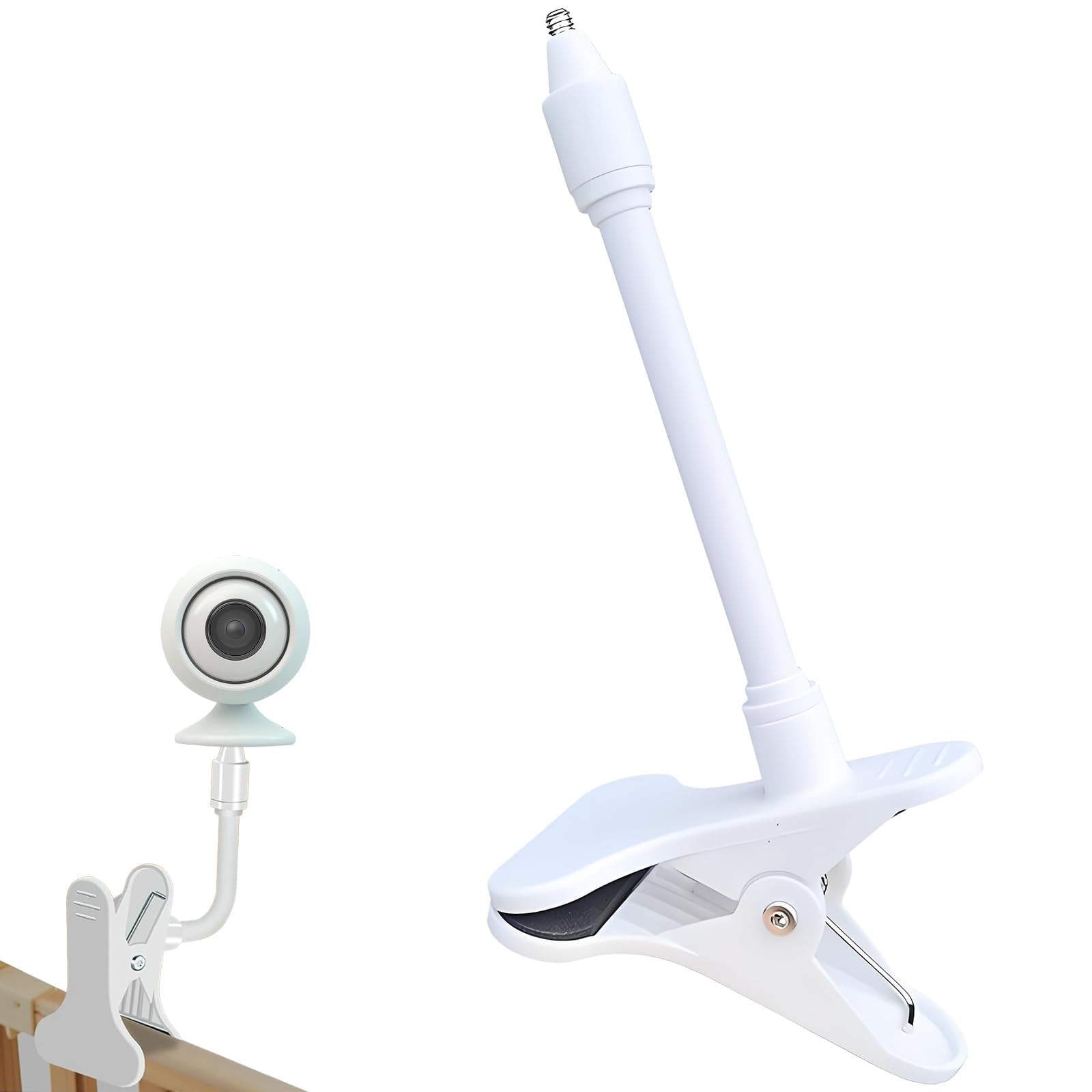 aieieii Baby Monitor Stand Universal Baby Monitor Holder 1/4 Screw Interface for Universal Baby Monitors Compact Design for Indoor Cameras Monitor Stand Clip Mount