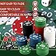 STARVAST 300 Stück Poker Chips - Poker Box, Kunststoff Pokerchips, Nummerierte Poker-Chips-5/10/20/50/100, Mini-Poker-Chips Halten Sie Reisen Poker-Chips Familienparty