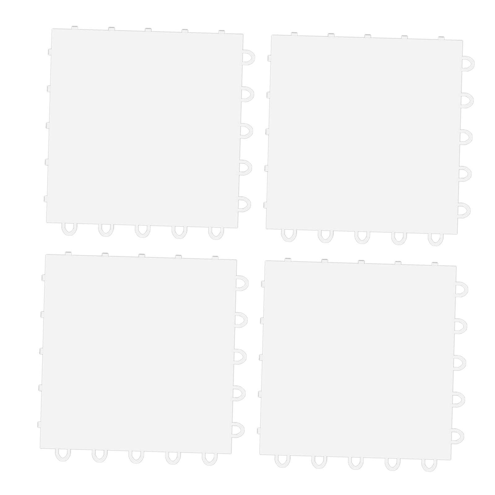 F Fityle 4X Hockey Pad Tavola da Hockey su Ghiaccio 25 cm x 25 cm Superficie Liscia Indoor Outdoor Home Pattinaggio a rotelle Palla Pratica Tappetino per