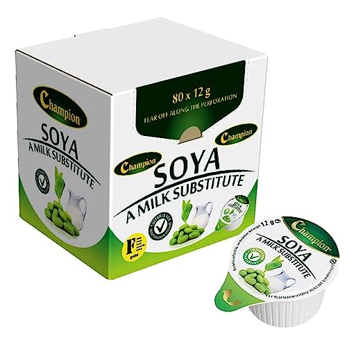 Soya Milk Substitute Portions - 80 VEGAN and Dairy Free from Great British Trading