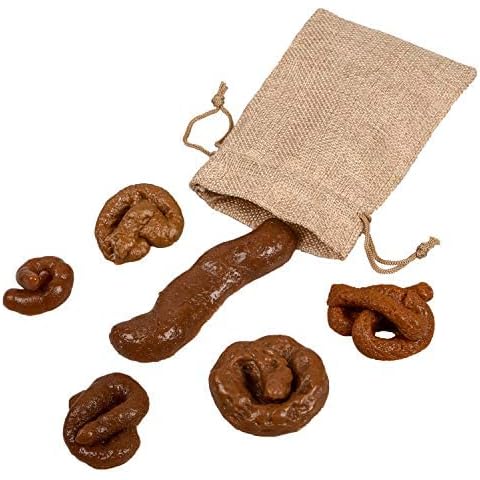 Cetornie 6 PCS Fake Poo Soft Fake Dog Poo Prank Joke Fun Toy Trick Poo Novelty Prank Turd for April Fools' Day Halloween Cover