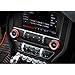 Thenice for 2020 2019 Ford Mustang Interior Voice Volume Control Tune Knob Switch Cover Decoration Ring Trim for Mustang 2015 2016 2017 2018 (Red)