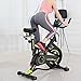 Bicicleta Spinning Profesional,Indoor Cycling LCD Pantalla Electronica Sensor de Frecuencia Cardiaca,Resistencia Variable...