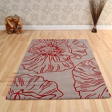 Image of Soft Pure Woolen Modern Collection Tufted Carpet for Living Room,Bedroom'Kitchen and Hall (11 X 15) Feet