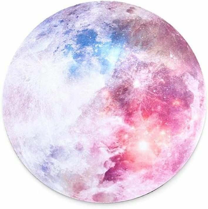 HaloVa Mouse Pad, Anti Slip Planet Mouse Mat for Desktops, Computer, PC and laptops, Customized Round Mouse Pad for Office and Home, Moon