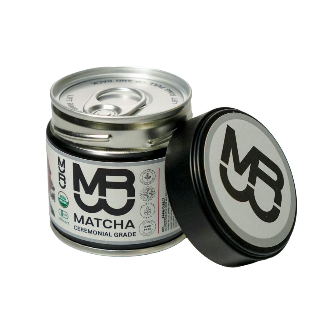 MURU Matcha Organic Ceremonial Grade Japanese Matcha Single Origin First Harvest Uji Blend 30g Tin 100 Green Tea — view 2