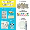 JOYEZA Rock Painting Kit Deluxe, Arts and Crafts for Girls Boys Age 6+, 12 Rocks Tween Gift Art Set, Waterproof Paints, Craft Kits Art Supplies, Kids Crafts Ages 6-8, Kids Activities 6 7 8 9 10 #1