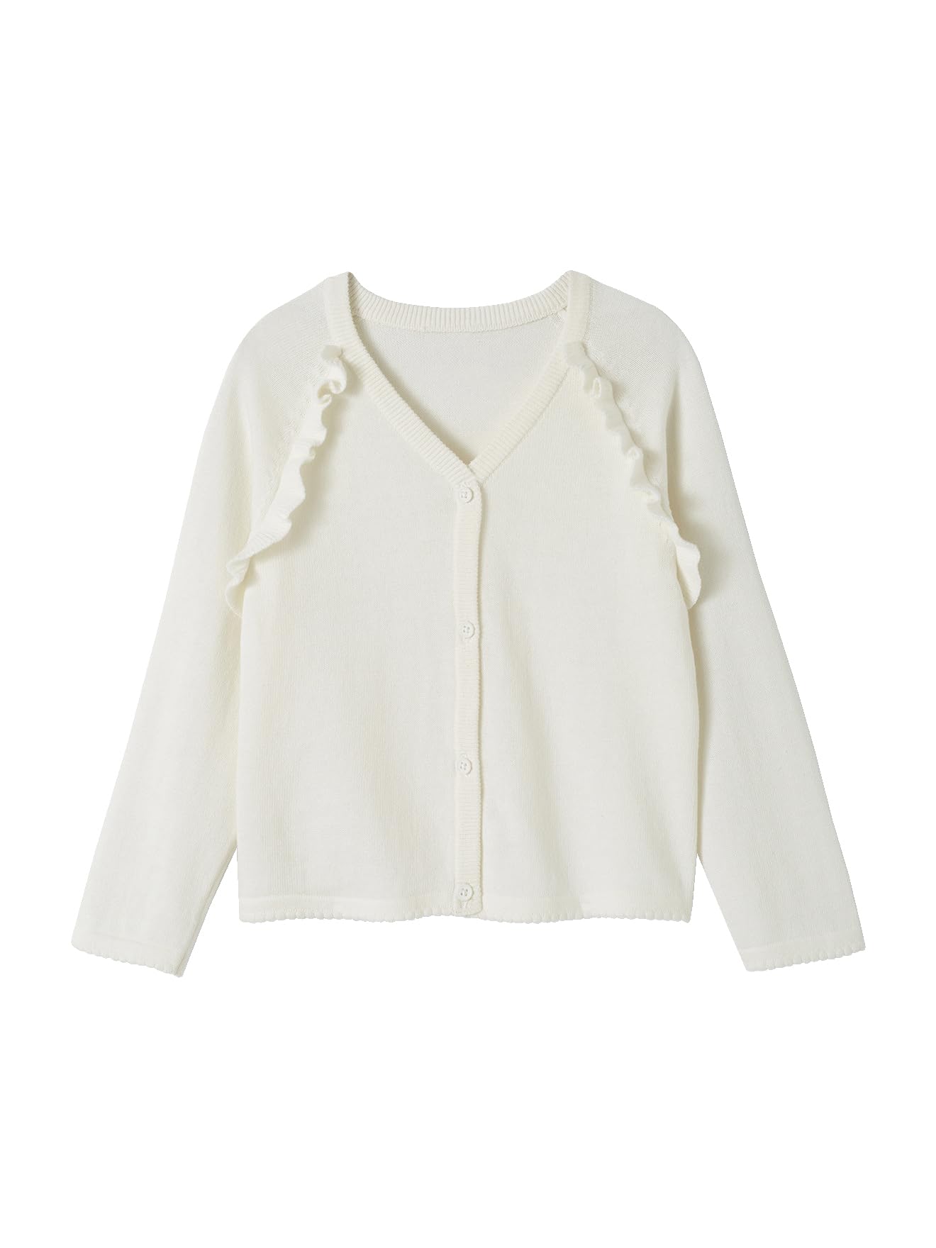 VERTBAUDET Gilet Fille à Volants cérémonie écru 6A