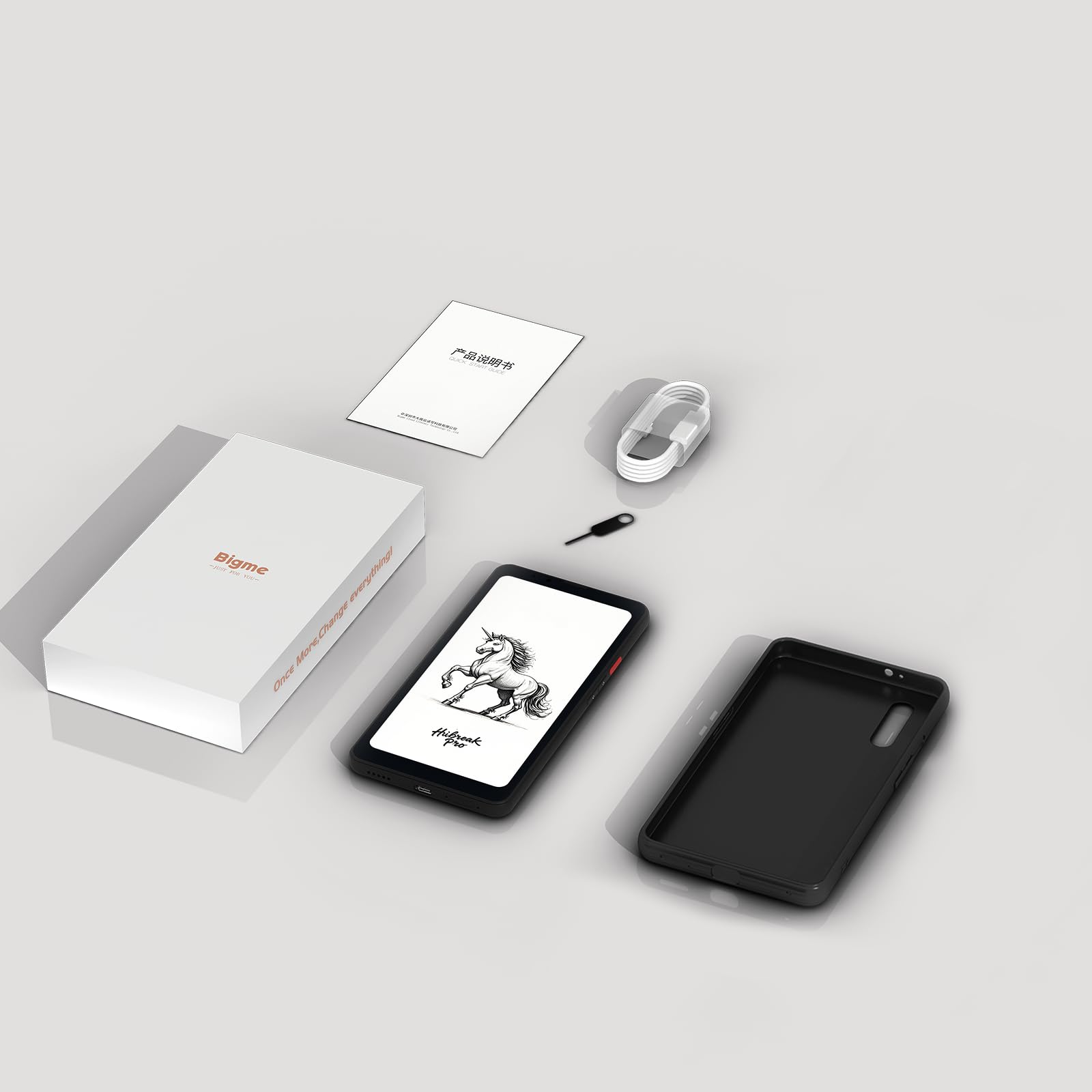 Bigme HiBreak Pro 6,13" Epaper Telefon Komórkowy 8+256 GB Android 14 OS Smartfon, 5G Dual SIM, GPS, Czarny