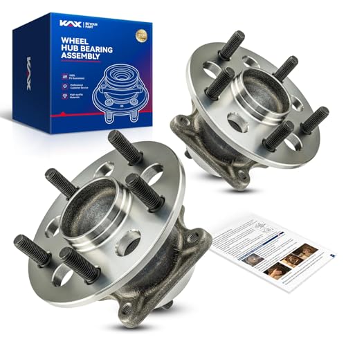 KAX 512454/512455 Pair Rear Wheel Bearing and Hub Assembly Compatible with 2012-2017 Toyota Camry, 2013-2018 Toyota Avalon,w/ABS