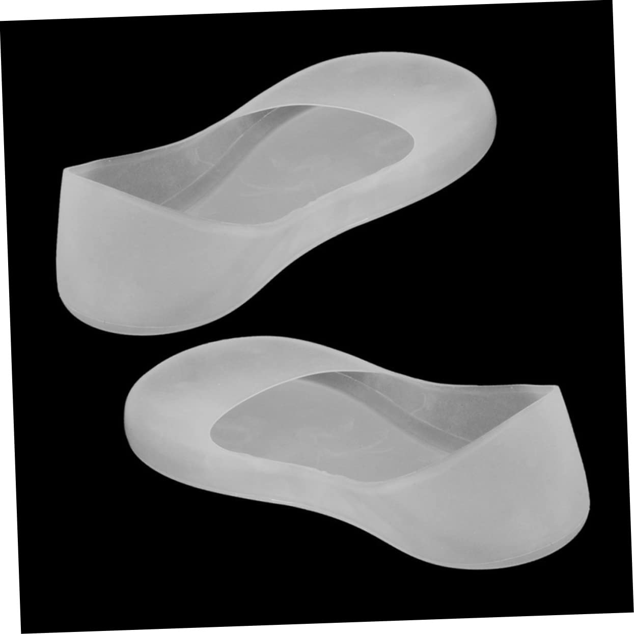 NOLITOY Silicone Gel Socks Foot Care Protector Full Length Heel Pads for Shoes Gel EU 34-37 US 4-6.5 UK 2-4 White