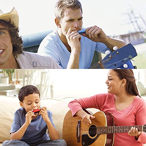 Lot de 2 pièces d’harmonica, jouets en harmonica, harmonica, do-majeur, convient au blues, à 10 trous, pour enfants/débutant, rouges - Les Beatles, Paul McCartney, John Lennon, RIngo Starr, George Harrison Lot de 2 pièces d’harmonica, jouets en harmonica, harmonica, do-majeur, convient au blues, à 10 trous, pour enfants/débutant, rouges – Image 6