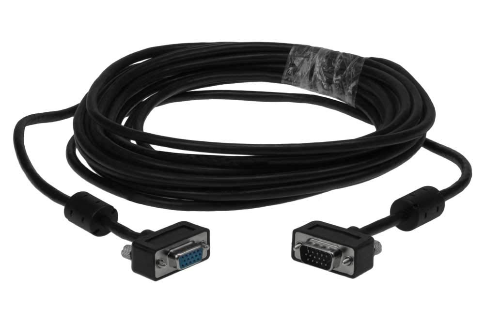 SF Cable, 25ft Ultra Slim SVGA Cable with Ferrites HD15 M/F Triple Shielded