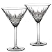 Waterford Crystal Lismore Diamond Martini Glasses, Pair