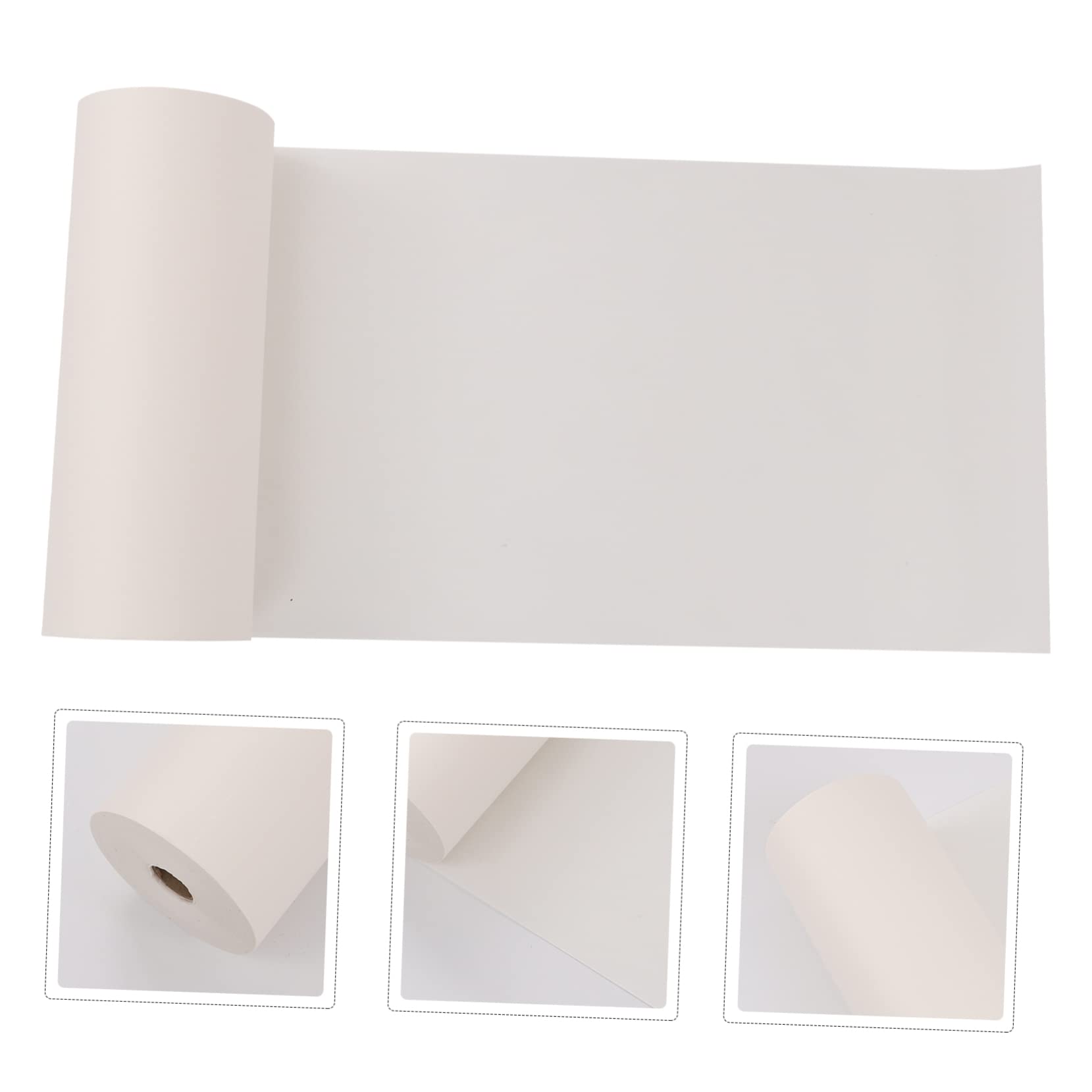 SEWOART Papel de Arroz Engrosado para Caligrafía China, 100m, Blanco, Apto para Tinta, Adecuado para Practicar Escritura y Pintura