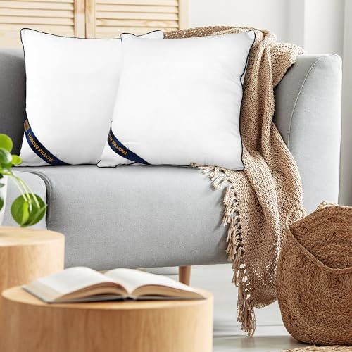 Utopia Bedding Throw Pillow Inserts (Pack of 2, White), 28 x 28 Inches Decorative Indoor Pillows for Sofa, Bed, Couch, Cushion Sham Stuffer