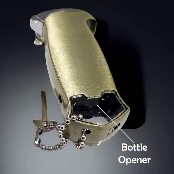 Image of VRINDVASINI Jet Flame Lighter Refillable Windproof Metal Lighter Cigarette Lighter Stylish Look Antique Lighter (Light Gold)