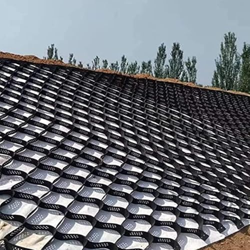 Rejilla estabilizadora de grava de 5 cm de grosor, duradera para calzadas y pavimentos de paisaje, disponible en 0,9 m a 9,1 m, sistema de retención para una mayor estabilidad y drenaje