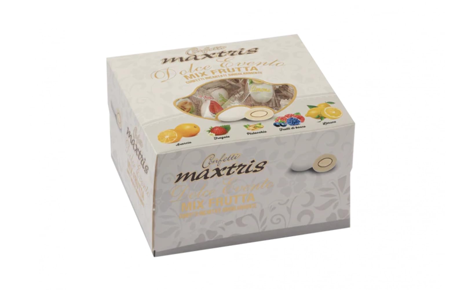 Confetti Maxtris Dolce Evento Bianco, Frutta