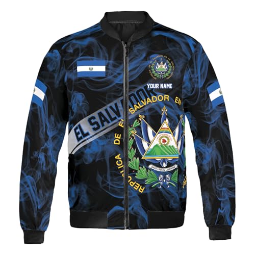 ThuhaTree Store Personalized El Salvador Bomber Jacket S-5XL, el salvador jacket for men, mens el salvador jacket2