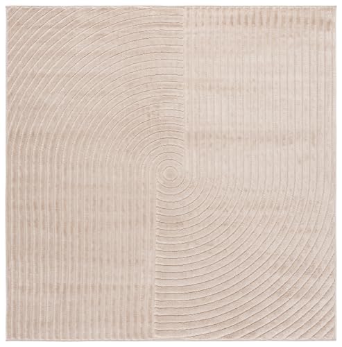 Tapete cuadrado SAFAVIEH Selena 200x200 cm beige miniatura 2