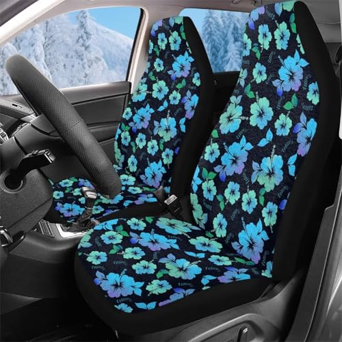 Couvre sieges fleur d'hibiscus pour s'évader en voiture chaque été
