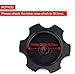E-riding 49.5mm Gas Fuel Tank Cover Cap, CNC Aluminum Alloy Dirt Bikes Gas Cap with Breather Valve for 50cc 70cc 90cc 110cc 125cc 140cc 150cc 160cc Pit Dirt Motor Bike, Not Fit for ATV (Black)