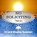 ExcelMark No Soliciting Sign for House or Business – Durable Indoor/Outdoor Sign – Easily Attach to Front Door - UV and Weather Resistant (Small - 2