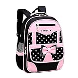 School Bags for Girls,Cute Bowknot Students Backpack,Elementary Princess Bookbag for School