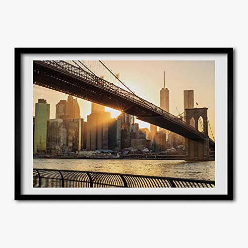 Cadre MDF Pont de Brooklyn Tulup pour habiller un mur