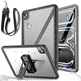 軽量型 iPad Pro 11インチ M4 完全防水ケース (2024) iPad Pro 11 第5世代 防水ケース お風呂カバー IP68防水 耐衝撃 スタンド機能付き 薄型 軽量 手触り クリア 防雪 防塵 水場 潜水 浴室用 iPad Pro 11インチ M4（2024）防水カバー