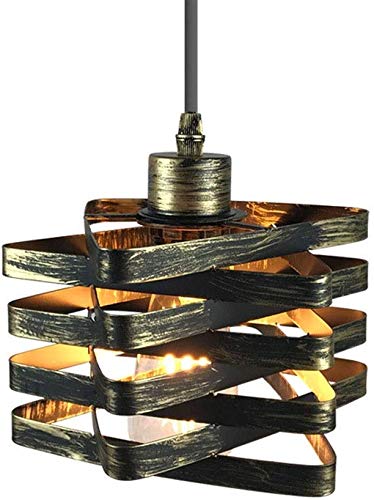 Preisvergleich Produktbild Einfach zu montieren Industrie-Weinlese-Anhänger-Licht Steampunk Metallkäfig Hanging Licht Schatten Retro Eisen Schmiede hängende Lampen-Deckenleuchte E27 for Bar Cafe Barn Loft Weinkeller (Farbe: rot