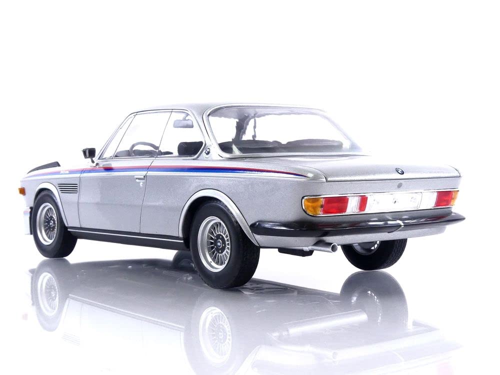 Amazon.com: Minichamps 1973 3.0 CSL Silver Metallic with Red
